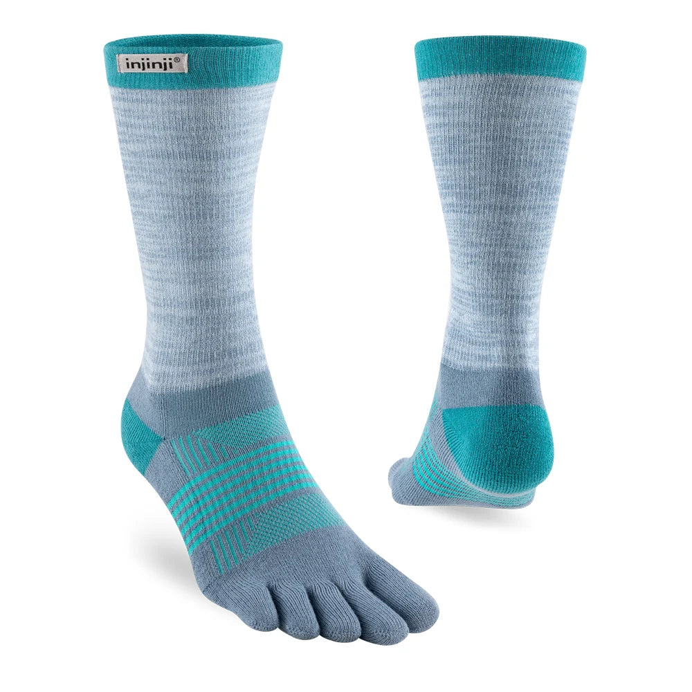 Injinji TRAIL Women’s Midweight Crew - Aqua