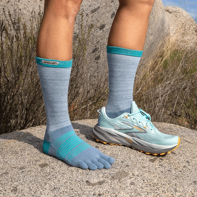 Injinji TRAIL Women’s Midweight Crew - Aqua