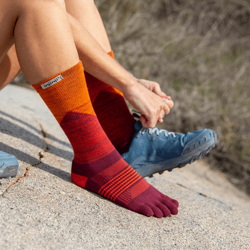 Injinji TRAIL Women’s Midweight Crew - Sunset