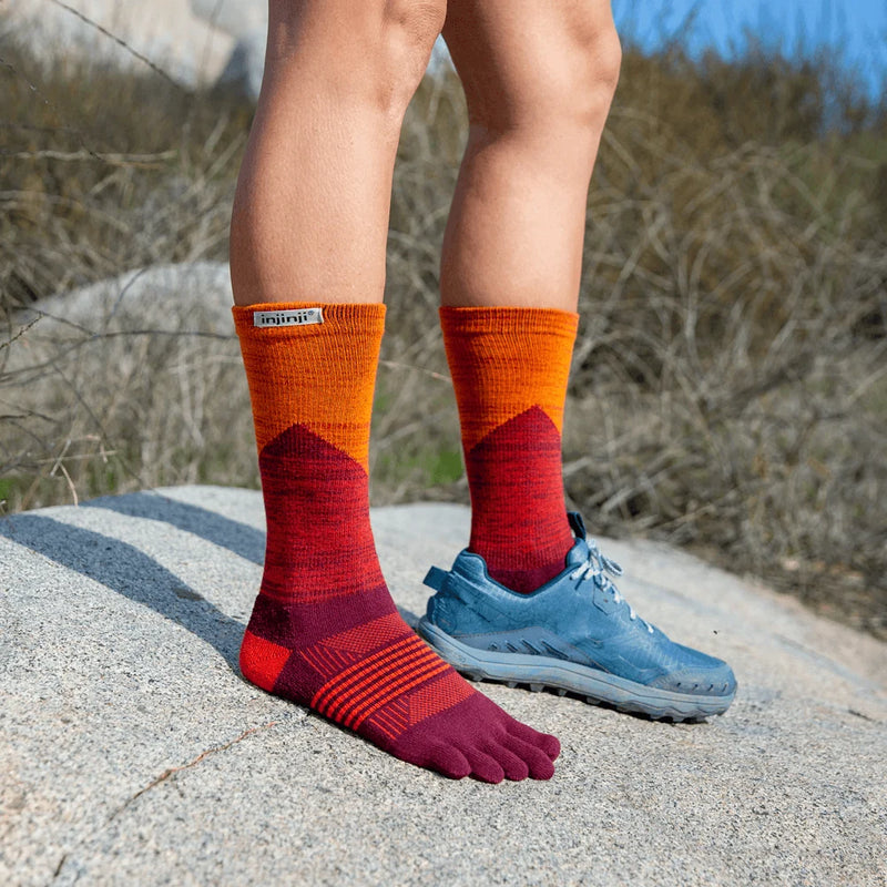 Injinji TRAIL Women’s Midweight Crew - Sunset
