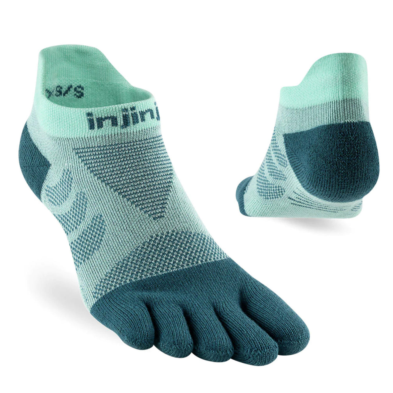 Injinji Women's Ultra RUN No Show - Glacier