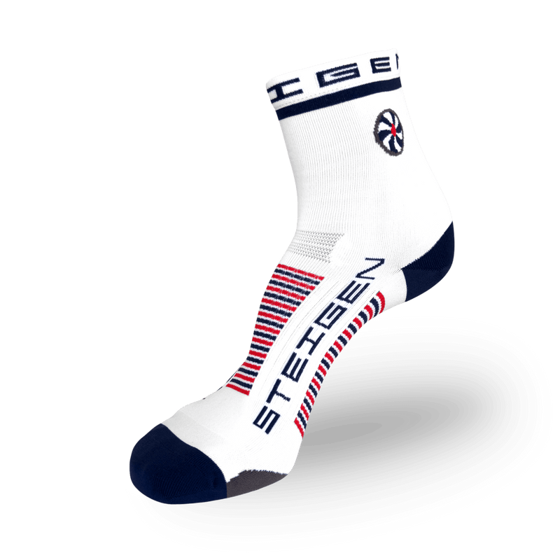 Steigen Running Socks 1/2 Crew - White