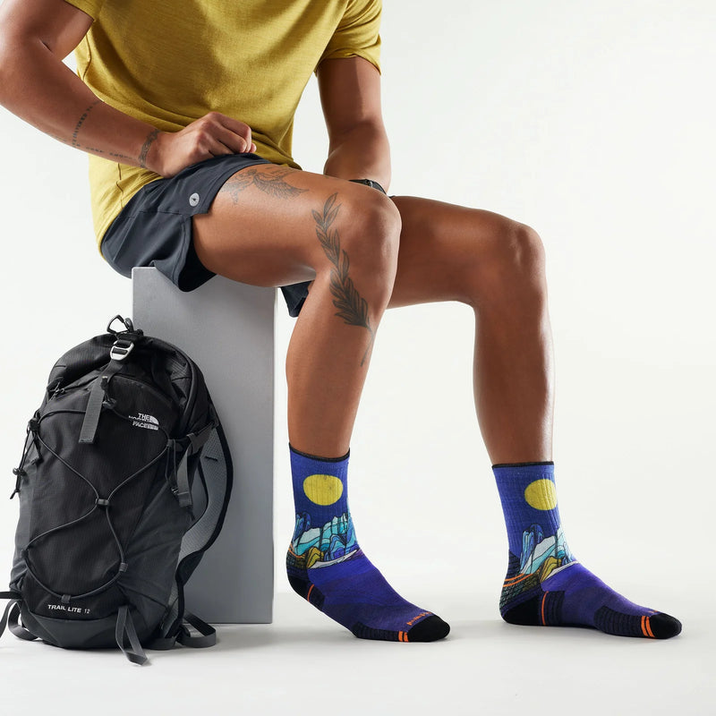 Smartwool Hike Mountain Myth Print Crew Socks