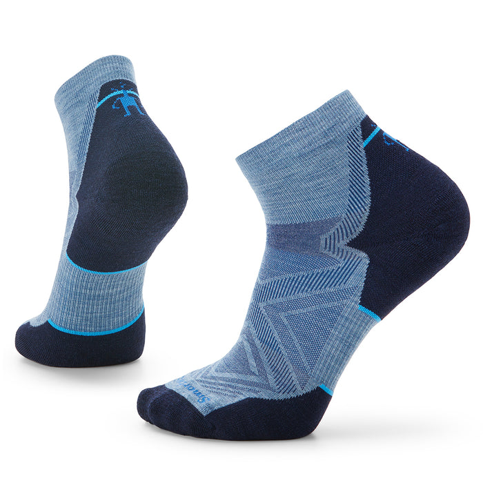 Smartwool Run Targeted Cushion Ankle Socks - Mist Blue