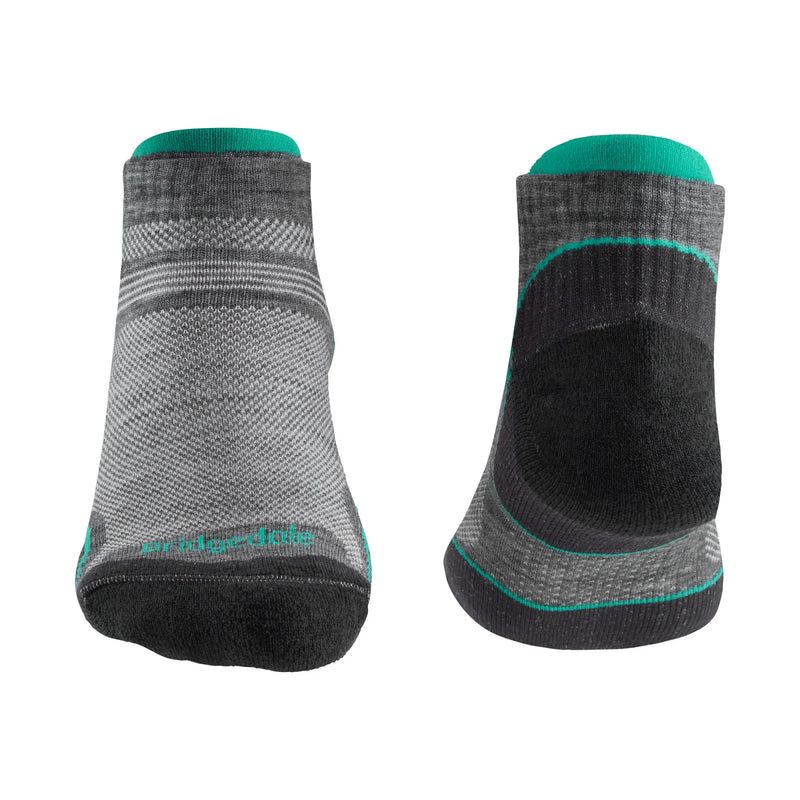 Bridgedale Women’s HIKE T2 MERINO PERFORMANCE Low Socks - Grey/Surf