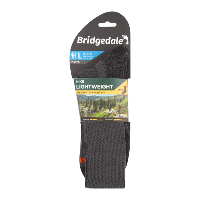 Bridgedale MERINO HIKE Comfort Socks (Lightweight Graphite)
