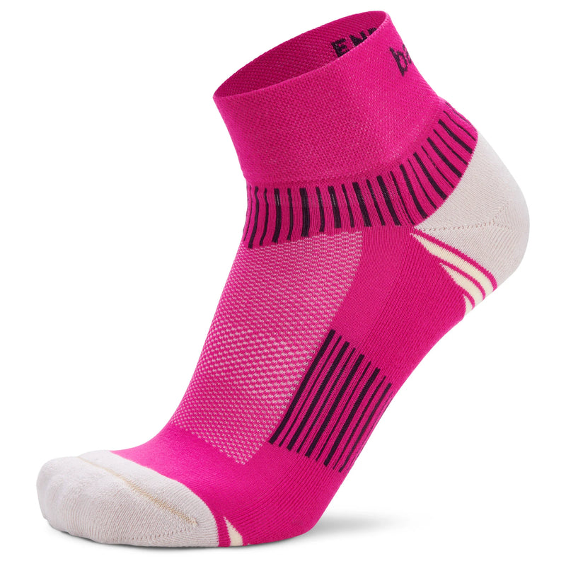 Balega Enduro V-tech Quarter Crew - Electric Pink