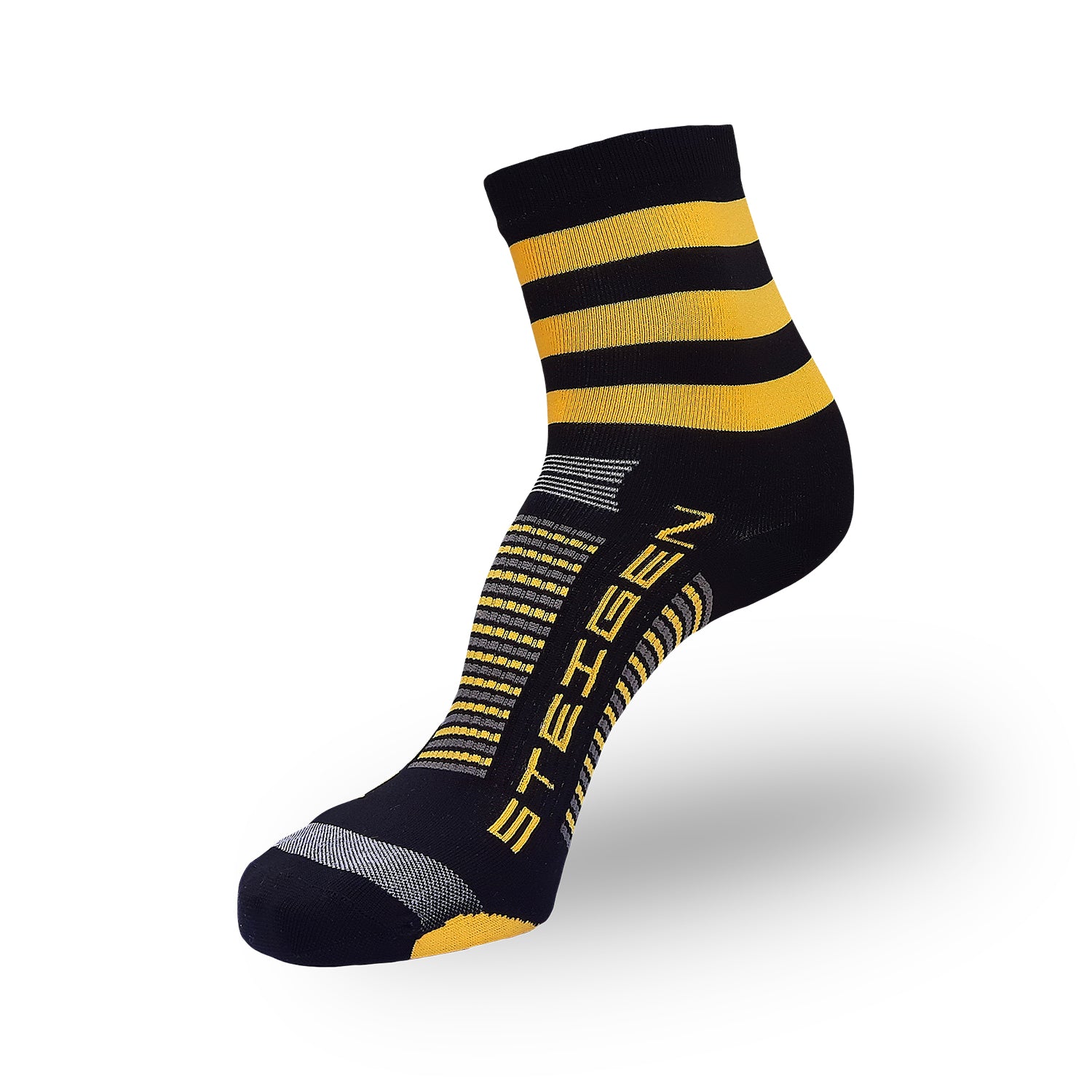 Steigen Running Socks 1/2 Crew - Bumble bee