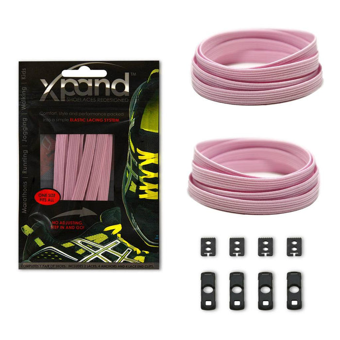XPand Original No-Tie Shoe Laces (Soft Pink)