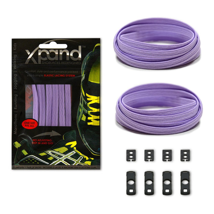 XPand Original No-Tie Shoe Laces (Pastel Purple)