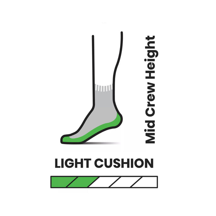 Smartwool Hike Light Cushion Mid Crew Socks - Black