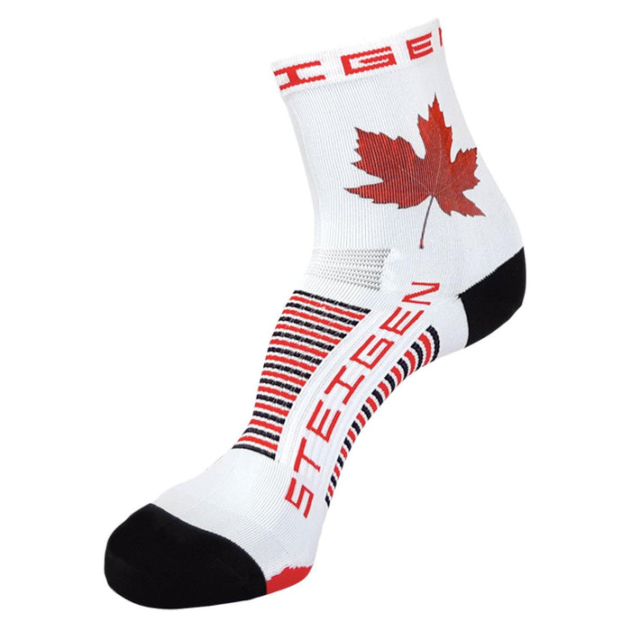 Steigen Running Socks 1/2 Crew - Maple Leaf - socksforliving.com