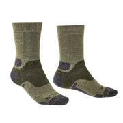 Bridgedale MERINO Performance HIKE Socks (Midweight Green) - socksforliving.com