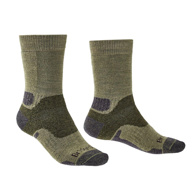 Bridgedale MERINO Performance HIKE Socks (Midweight Green) - socksforliving.com
