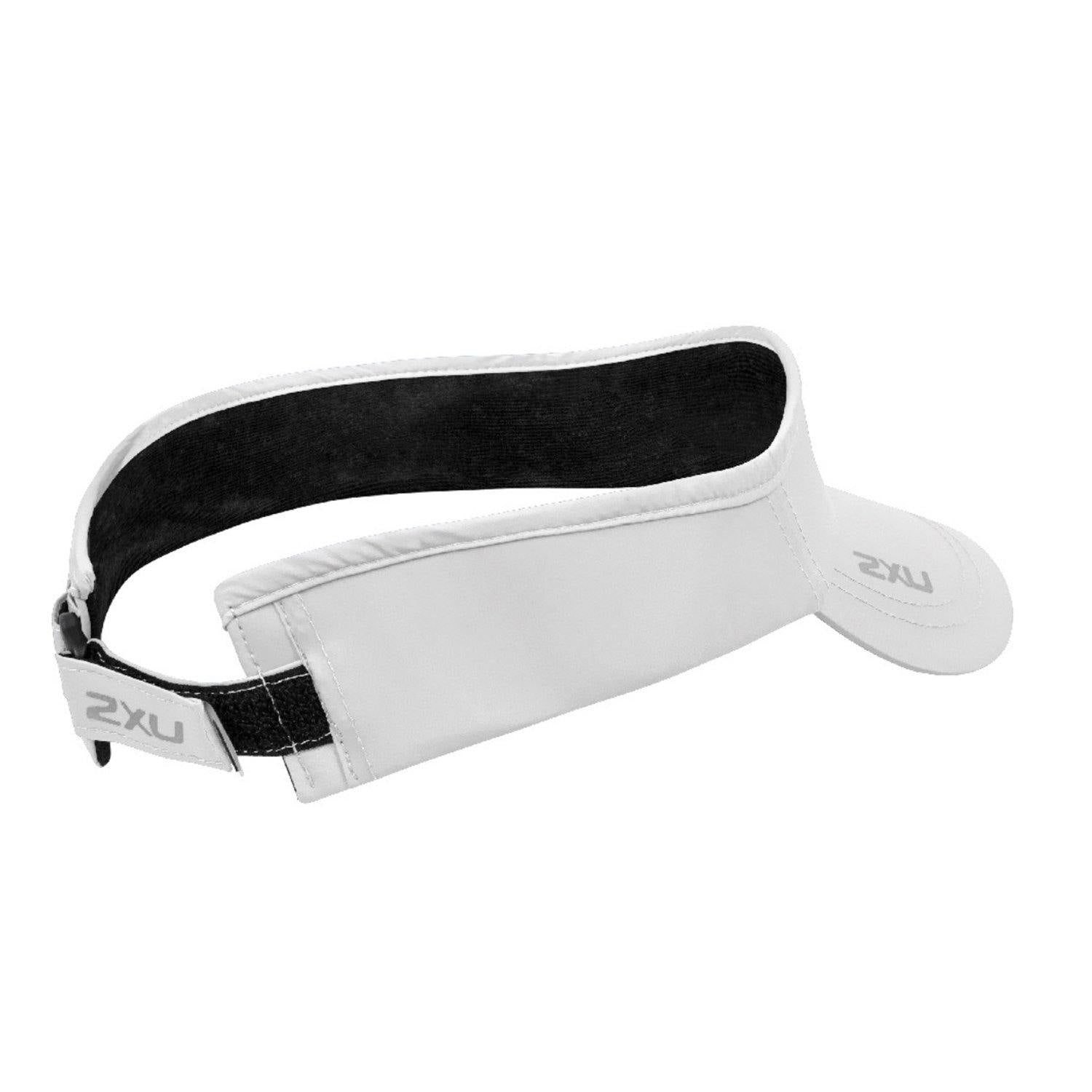 2XU Run Visor (White) - socksforliving.com