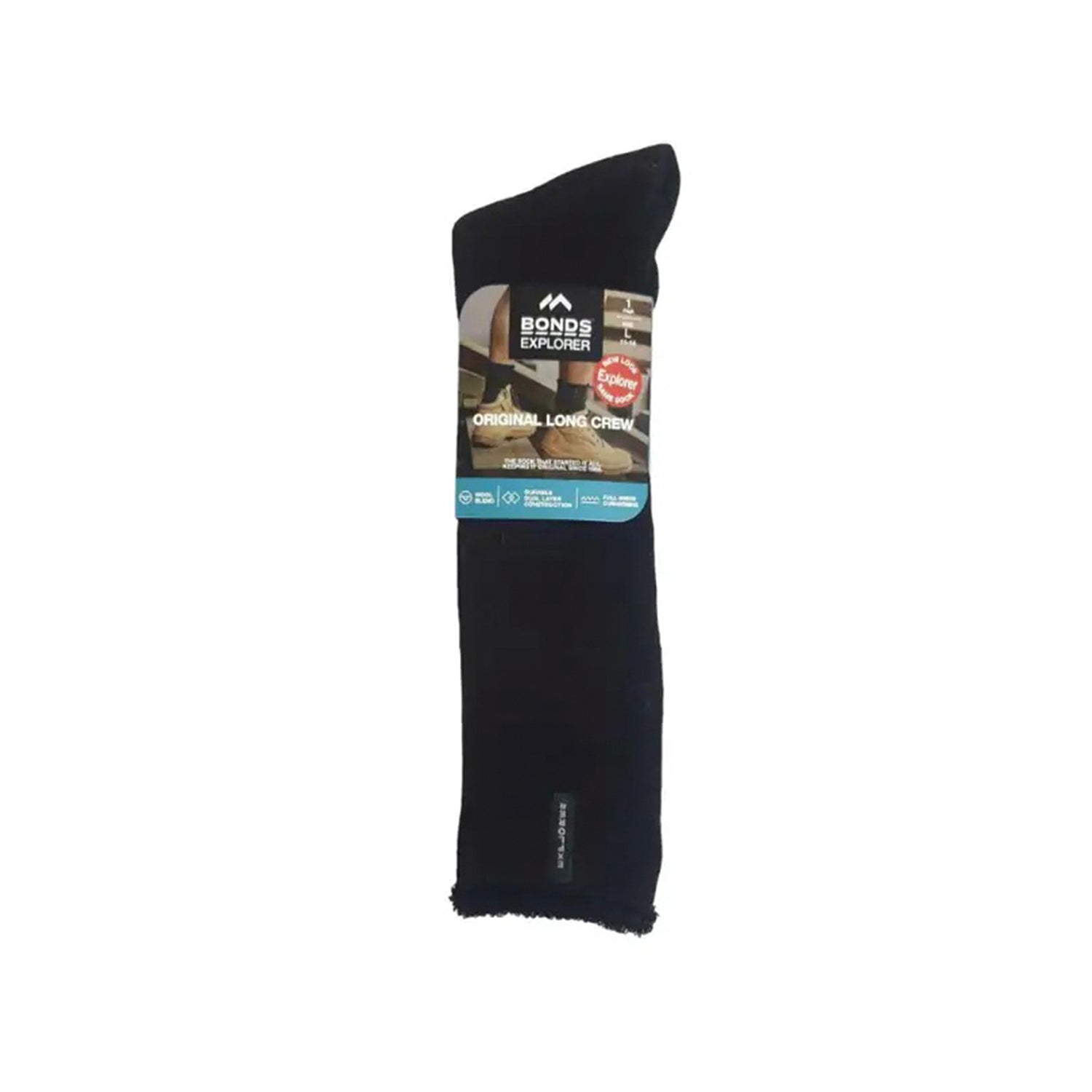 Bonds EXPLORER Long Wool Socks (Black)