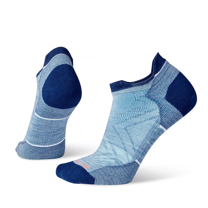 Smartwool Women's Run Zero Cushion Low Ankle Socks - Mist Blue