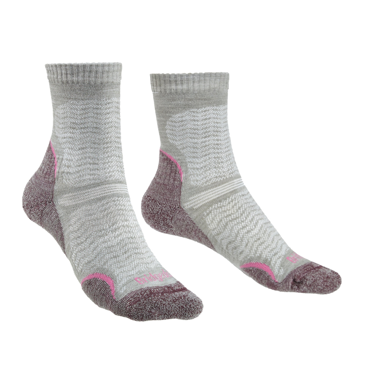 Bridgedale Women's MERINO Performance HIKE Ultralight Socks (Aubergine)