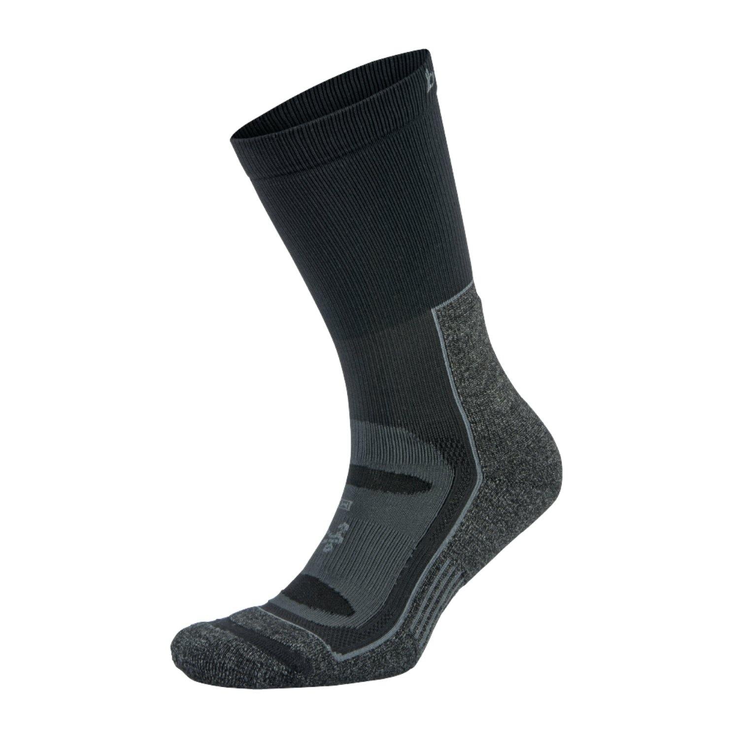 Balega Blister Resist Crew - Grey/Black - socksforliving.com