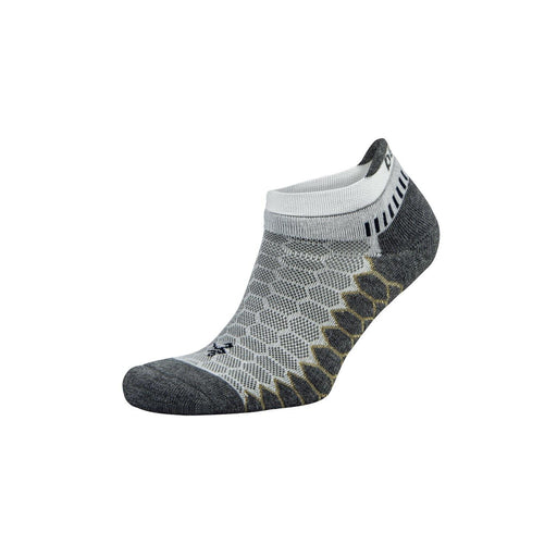 Balega Silver No Show Socks - White/Grey - socksforliving.com