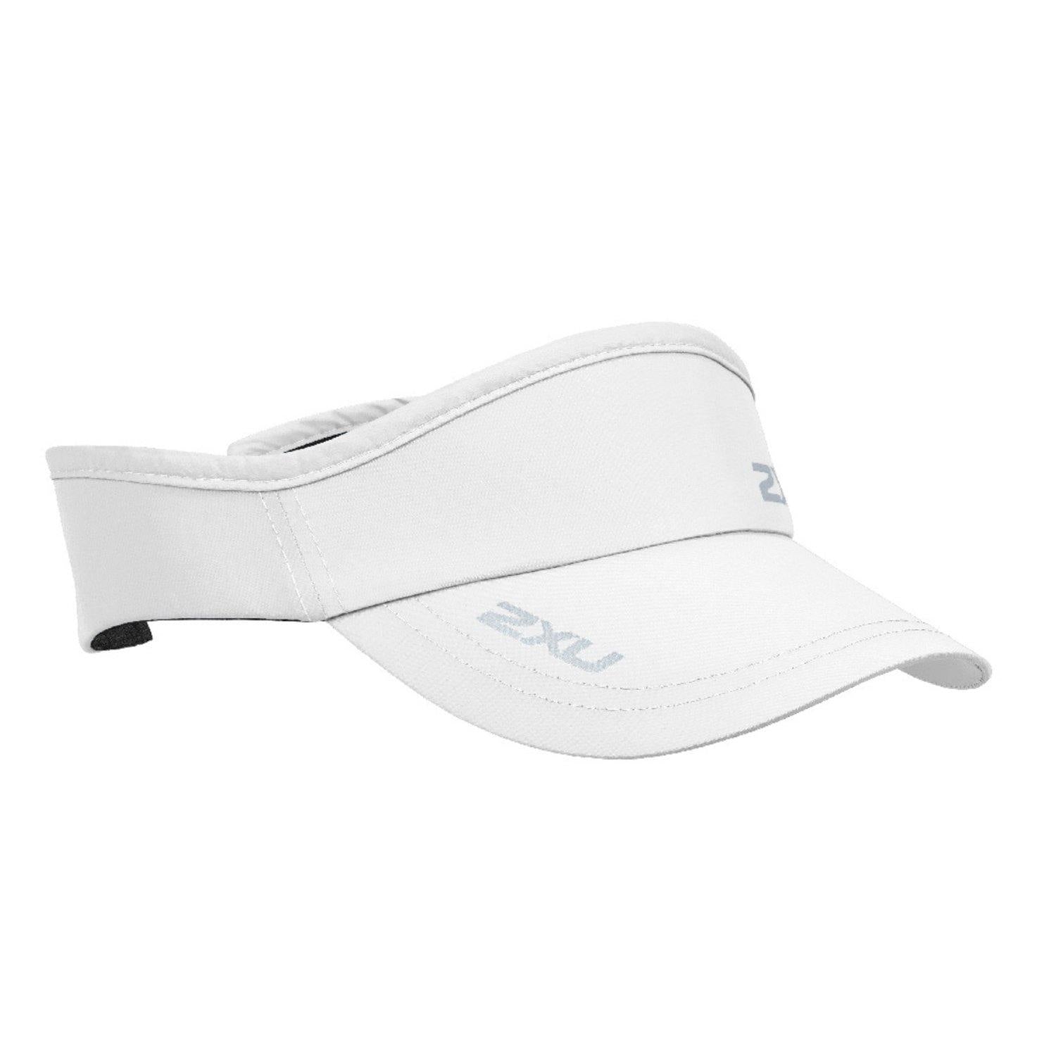 2XU Run Visor (White) - socksforliving.com