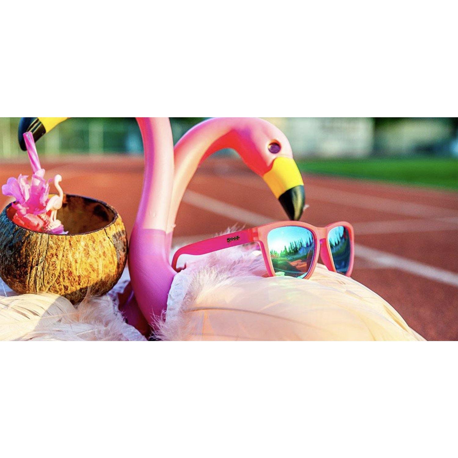 Goodr Sunglasses - Flamingos On A Booze Cruise - socksforliving.com