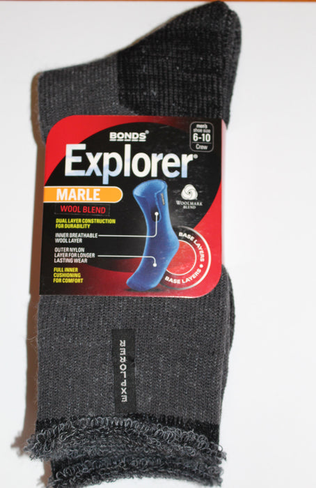 Bonds Explorer Original Wool Socks (Charcoal Marle)