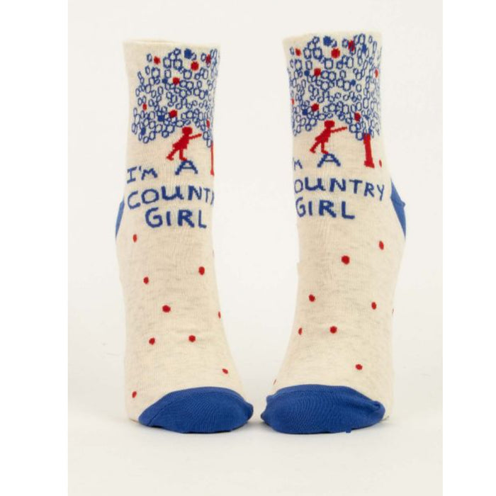 Blue Q I'm A Country Girl Women's Socks