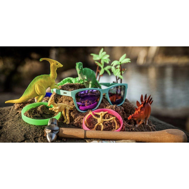 Goodr Sunglasses - Electric Dinotopia Carnival - socksforliving.com