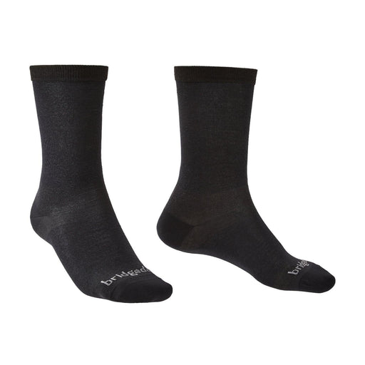 Bridgedale LINER Coolmax® Socks - 2 Pack (Black) - socksforliving.com