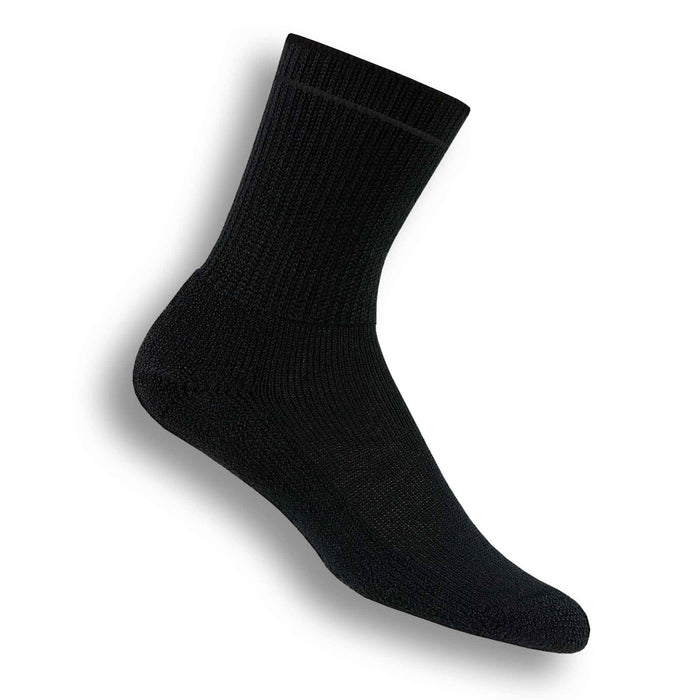 Thorlo Women's Diabetic Socks (Padds) Crew - Black (HPXW)