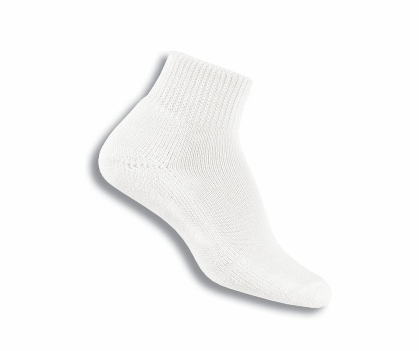Thorlo Men's Diabetic Socks (Padds) MiniCrew - White (HPMM)