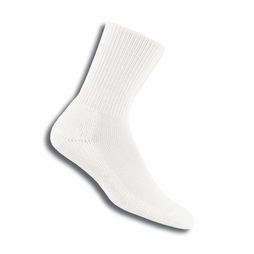 Thorlo Men's Diabetic Socks (Padds) Crew - White (HPXM)