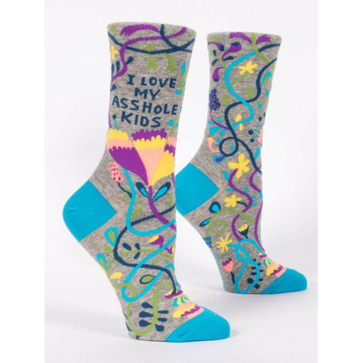 Blue Q Love My Asshole Kids Women's Socks - socksforliving.com