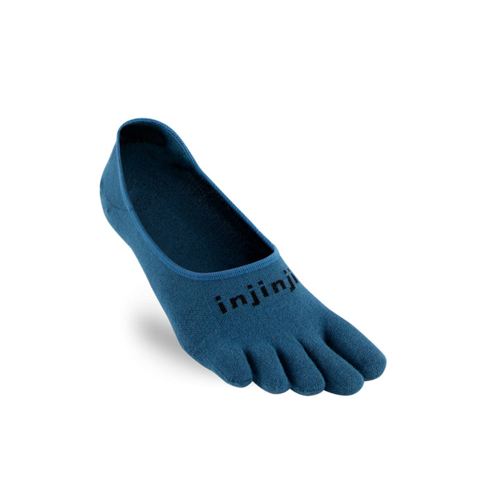 Injinji SPORT Hidden No Show Toe Socks - Steel