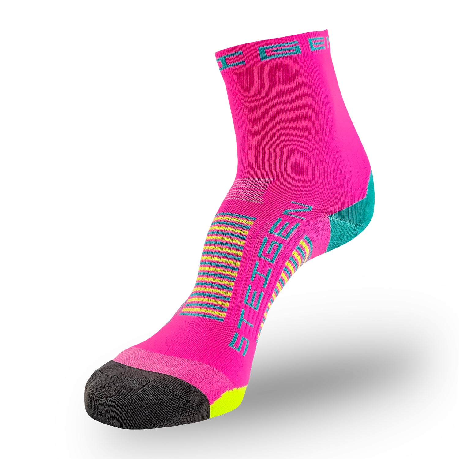Steigen Running Socks 1/2 Crew - Pink Candy