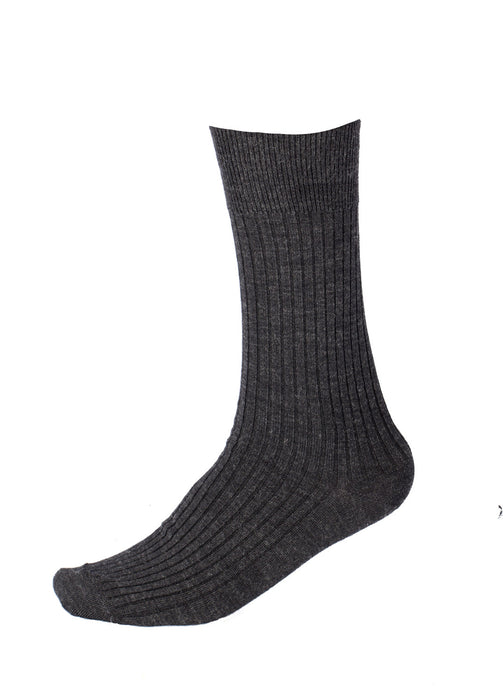 Pussyfoot Wool Non-Elastic Health Socks - Charcoal