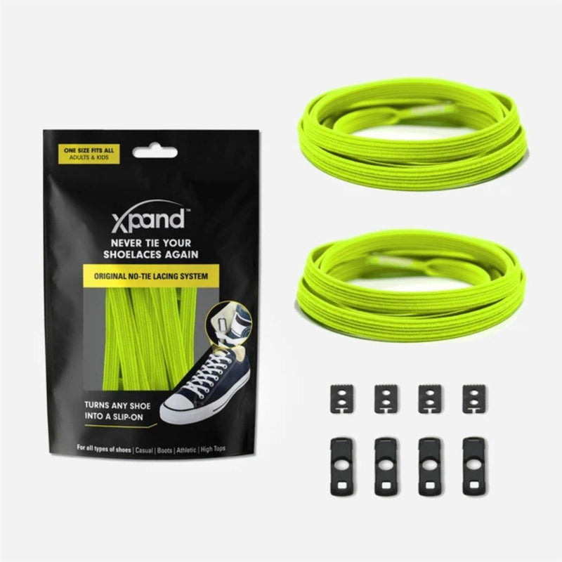 XPand Original No-Tie Shoe Laces (Lemon Lime) - socksforliving.com