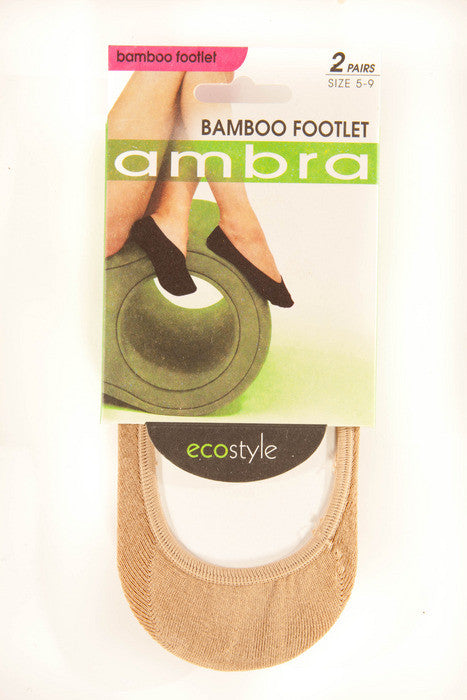 Ambra Bamboo Footlets (2 Pack) - socksforliving.com