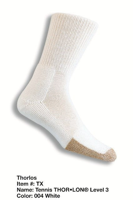 Thorlo Tennis Crew Socks TX (White)